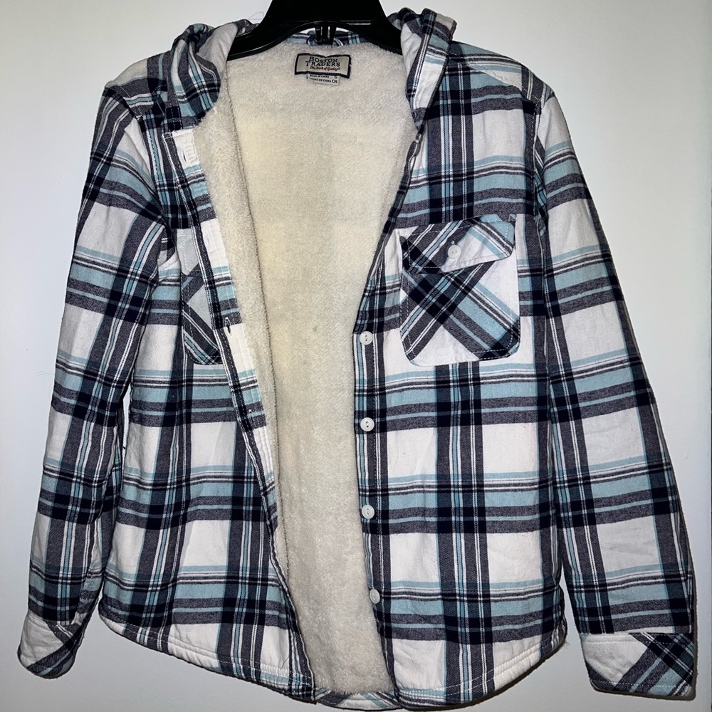 Flannel Sherpa lined jacket size small
